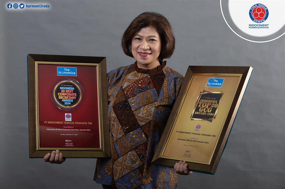 Indocement Kembali Raih Corporate Secretary Award dan Top GCG Award 2024 dari the Iconomics 